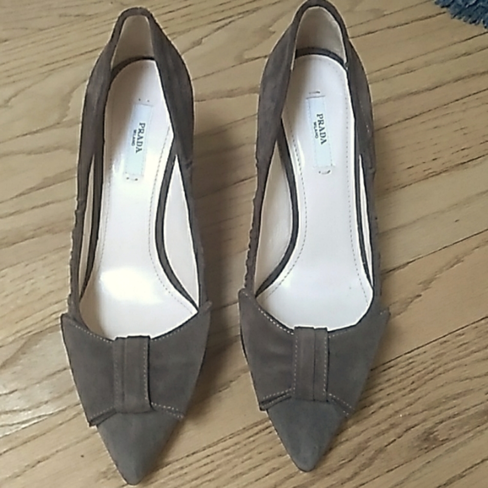 Prada suede pumps